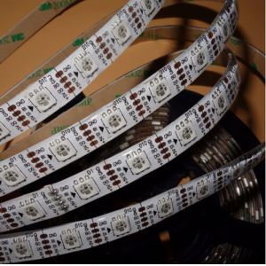 Quality Addressable 5m 60LEDs/m DC5V WS2813(Dual-signal wires)RGB led pixel strip,waterproof in silicon coating,60pixels/M for sale