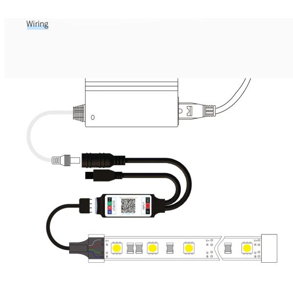 Mini Ir RGB Blue Tooth LE Controller 5V 12V 24V 6A Duoco Strip APP 24key Ir Remote Control Led RGB Strip Light Control