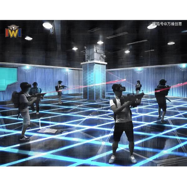 XR Arena Space Game with Special Gun Controllers