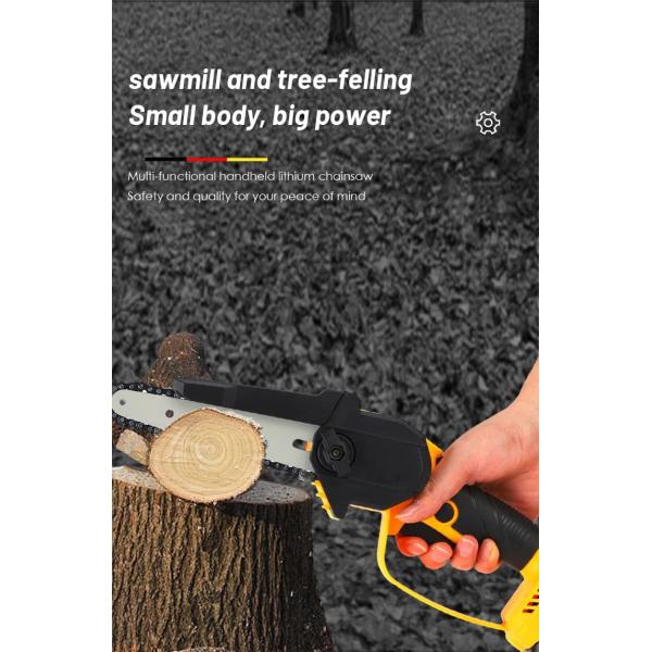 Portable Electric Power Chainsaw JYH-CS10 Li-battery Mini Wireless for Home Wooden Tree