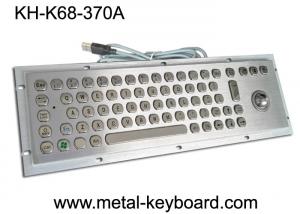 Quality Vandal Resistant Industrial Computer Keyboard with trackball , water resistant keyboard Metal for sale