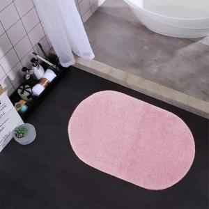 China BSCI Customizable Microfiber Oval Bath Mat High Color Fastness on sale