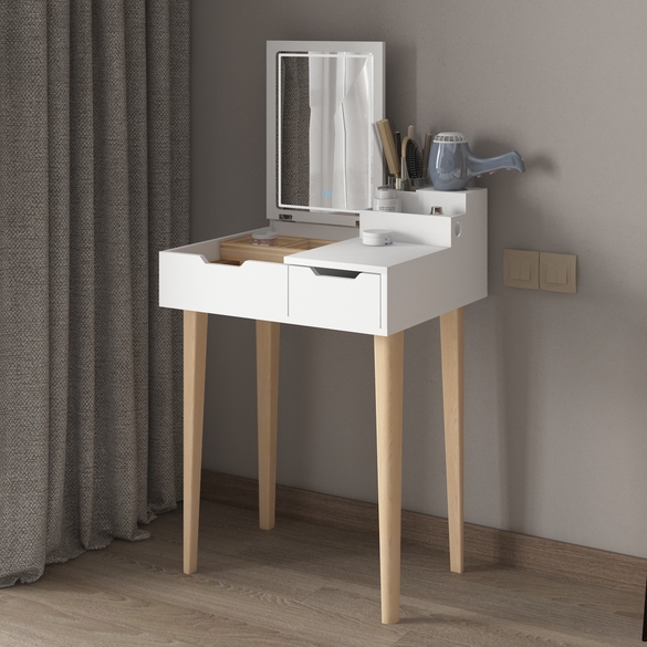 Dressing Table with Solid Wood Stand