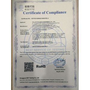 Shenzhen Tollar Security Equipment Limited Certifications