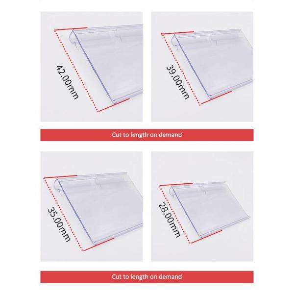 ODM Plastic Shelf Label Holder Reusable Clip On Labels For Storage Baskets