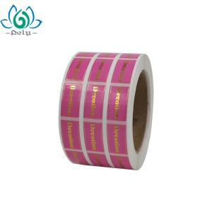 China Printed Self Adhesive Silver Foil Paper Hot Stamp Label gold hot foil labels on sale