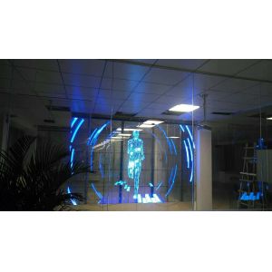 China 8000 dots SMD2121 Transparent Led Window Display for Building Decoration on sale