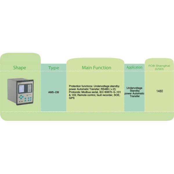 2 RS485 Communication Medium Voltage Protection Relays AC220V DC220V