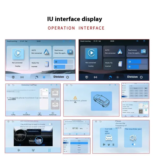 7" Carplay Portable Car Navigation Multimedia MP5 Multi Function Connected Car Bluetooth