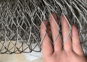 Quality 1.2mm - 4.0mm Wire Rope Mesh For Secure Passages / Bridge Safety for sale