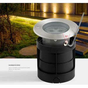 Steel Glass 7W LED Underground Lamp IP67 3000K Waterproof