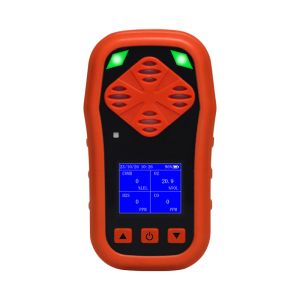 Quality Red ABS Portable Combustible Gas Detector H2S CO O2 CH4 1Kg for sale