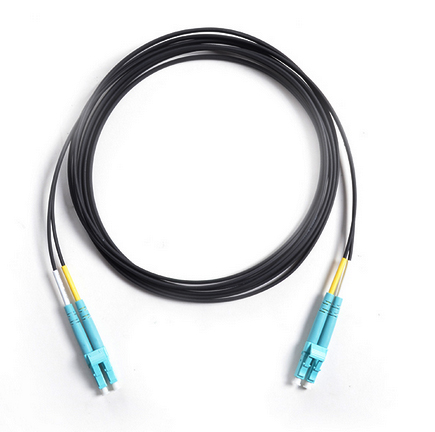 Drop Cable Corning Optical Fiber Patch Cord LC/UPC To LC/UPC OM3 50/125 Duplex 3Mtrs LSZH