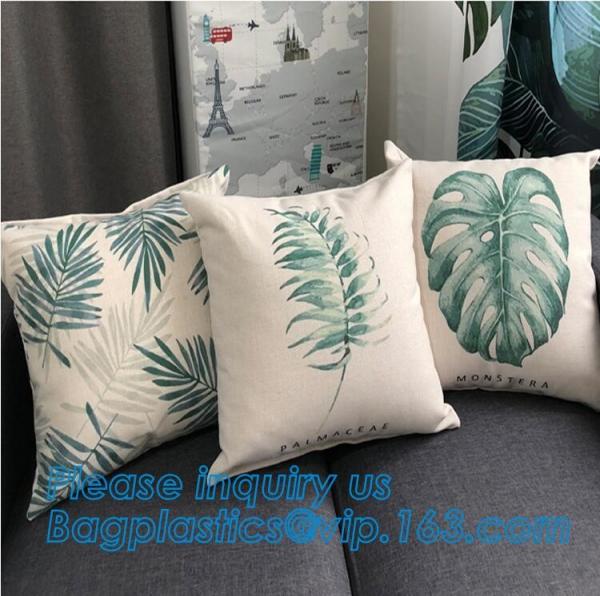 Europe Luxurious design home decor sofa throw pillow blue geometric pattern cushion cover,fashion double color Sequins a