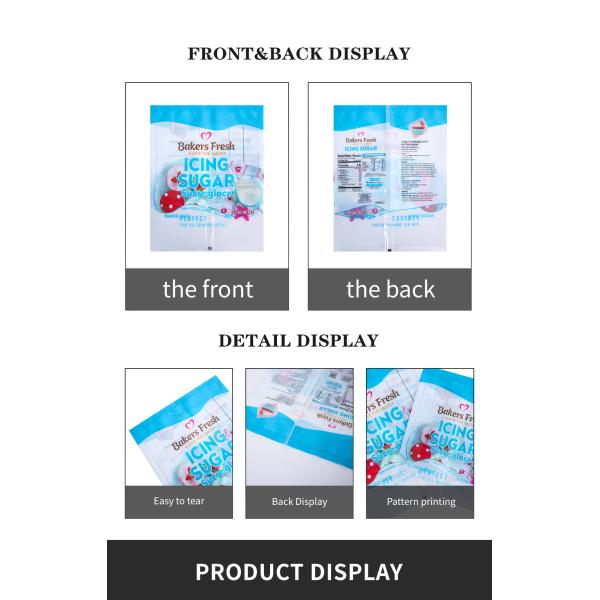 Custom Logo Polythene Plastic Food Packaging Bags For Bakeries