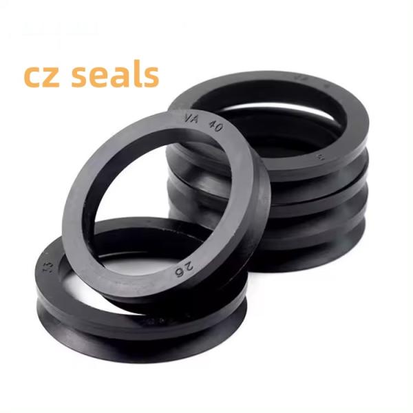 NBR FKM V Ring Seal For Rotary Shaft Seal With High Temperature Resistance And Custom Color