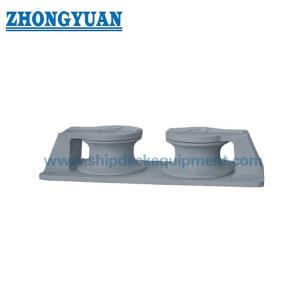 Quality CB 39-66 Type B Open Type 2 Rollers Casting Steel Casting Iron Roller Fairlead Ship Mooring Equipment for sale