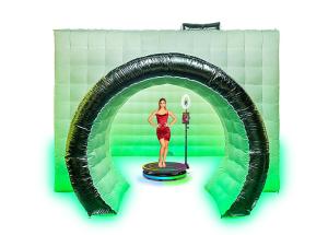 Quality Portable Photo Booth Enclosure Blow Up Photo Booth With Camera Printer for sale