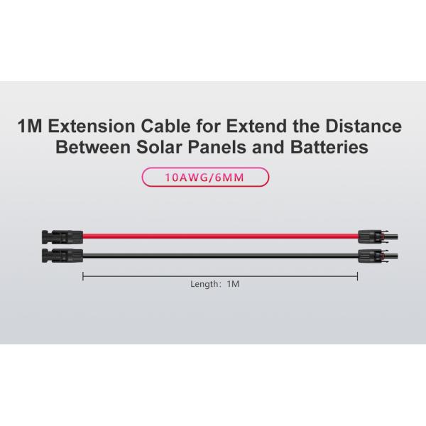 10AWG 6mm Waterproof Solar Cable Solar Panel Adapter Wire Solar Extension Cable with Female and Male Connectors Cable Kit Tool