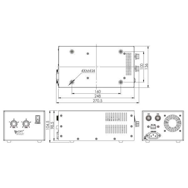 APA3024 High Power 72W/CH 3A Analog Ac Current Controller