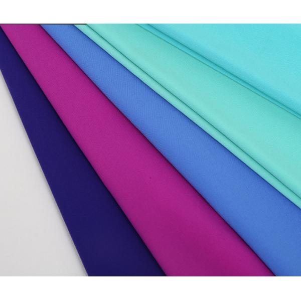 Blue Lycra Spandex Fabric By The Yard , Custom 88 Polyester 12 Spandex Fabric