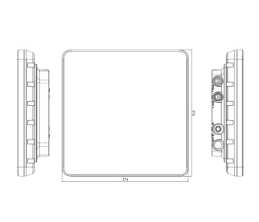 RF-URDZ100L:100*100mm Integrated UHF RFID Reader