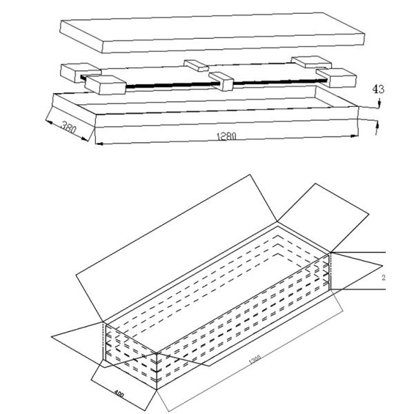6500K LED Flat Panel Light 72W 7200Lm Flat Square Led Light 295*1195*10mm