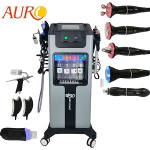 Quality 8 In 1 Skin Scrubber H2O2 Bubble Machine Hydrafacial Aqua Peel Hydra Dermabrasion Oxygen Spray Removes Wrinkles for sale