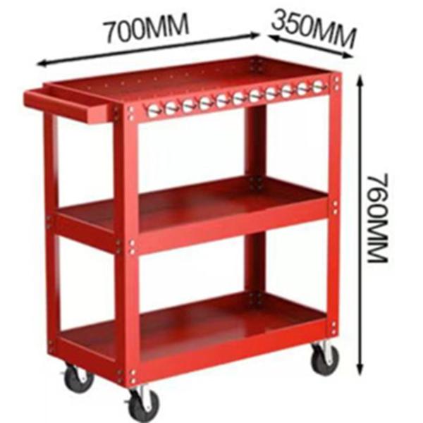 Three Layer SPCC Material Tool Trolley Tool Cabinet Cart THX-5A