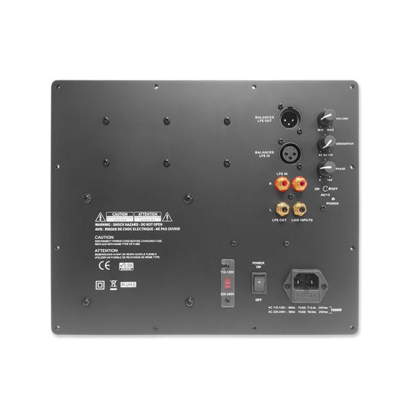 Professional 1000W Subwoofer Plate Amplifier with Balanced XLR and Unbalanced RCA Inputs