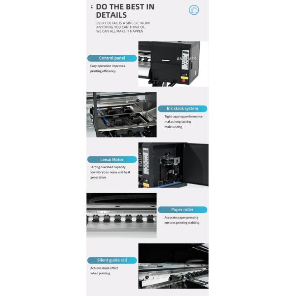60cm 3 Head I3200 DTF Printer with 9 Color Fluorescent Printer Conveyer Belt Oven