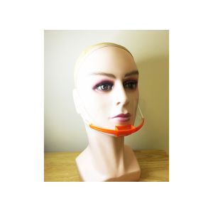 Quality FDA Clear Bottom Clear Half Visor Face Shield Mouth Cover For Hotels for sale