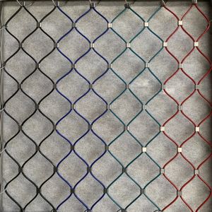 Quality Colored Stainless Steel Rope Wire Mesh Ferrule 316 Inox Webnet 7X19 for sale