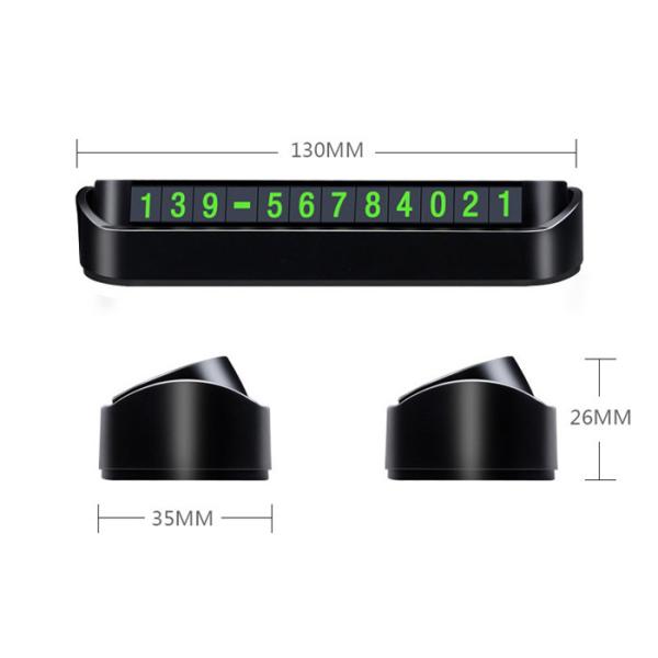 Black Car 13cmx3.5cmx2.5cm Temporary Parking Card