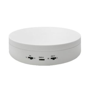 Frosted Elegance Rotating Display Platform Motorized Rotating Display Stand