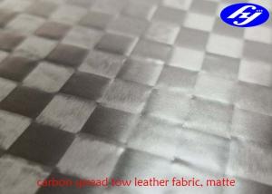 Quality Matte Polyurethane Leather Fabric TPU Coated Spread Tow Carbon Fiber For Car Decoration for sale