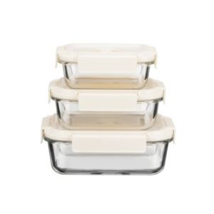 370ml 640ml 1505ml Vacuum Glass Food Container -40℃ to 560℃