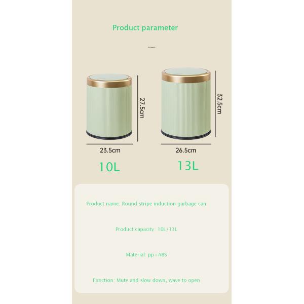 Smart Touchless Motion Sensor Trash Can Smart Trash Can Household Bedroom Trash Can with Lid