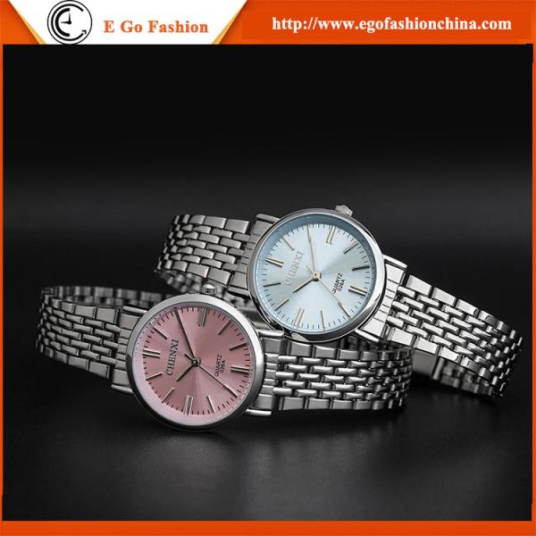 Buy 026A Pink Watch Blue Sapphire Watches Man Stainless Steel Watch Quartz Watch Women's Watch at wholesale prices