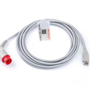 Quality Medical Portable Blood Pressure Cable , Length 3.2m IBP Interface Cable for sale