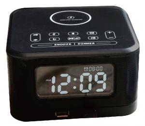 Quality Wireless Charging Hotel Alarm Clock Electric Radio Alarm Clock 10M 65dB for sale
