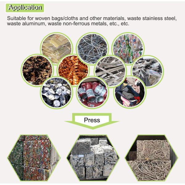 Y82-315 Waste Paper Baler , Plastic Film Baler Hydraulic Driven Recycling Vertical