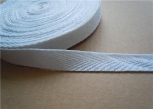 Quality 20mm White Non Elastic Tape Trim , Sewing Double Fold Bias Tape for sale