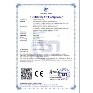 RESUN ENERGY CO,.LTD Certifications