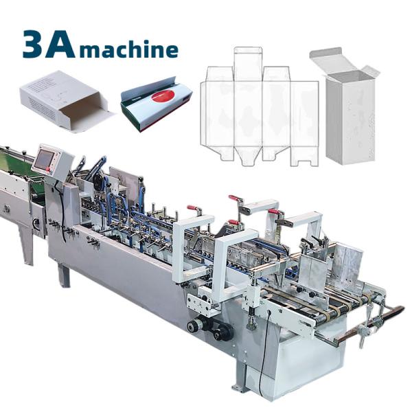 3ACQ 580E Cardboard Folder Gluing Machine Side Glue Folding for Lunch Box