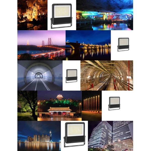 High Power LED Flood Light With 30W-500W IP66 CCT Power Adjustable For Warehouse Outdoor Event Public Park