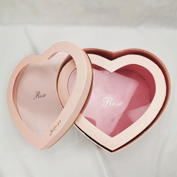 Wedding Cardboard Heart Shaped Gift Boxes With Lids For Chocolates Cookies Candies