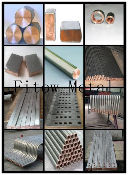 Titanium Copper Clad Rod, Ti-Cu Bar,Titanium Clad Copper Bar for Electroplating