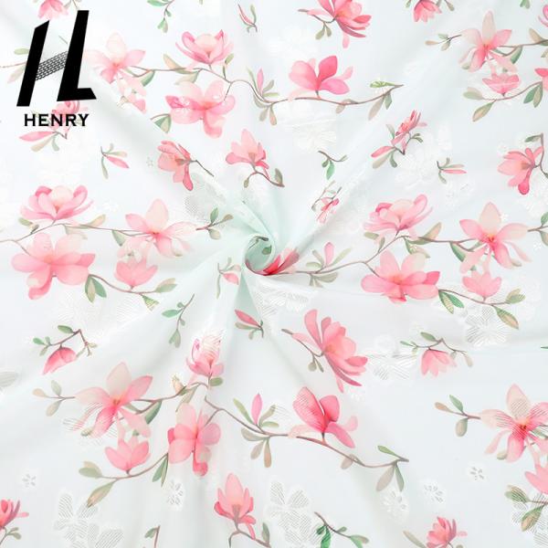ODM Polyester Woven Fabric Chiffon Printing For Dress Garment