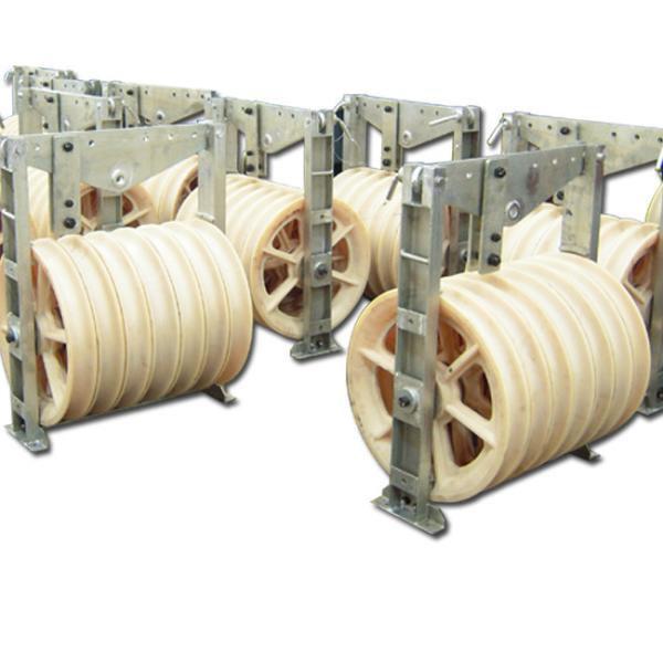 Seven Slots Conductor Stringing Blocks For Sealed Ball Bearings Optional Model